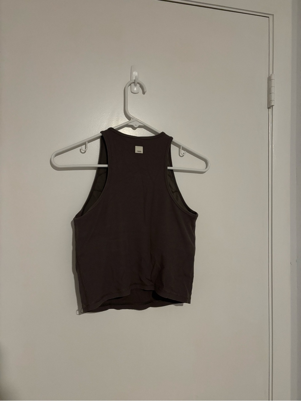 Vuori Ribbed Cropped Tank Top in Java - Picture 5 of 6